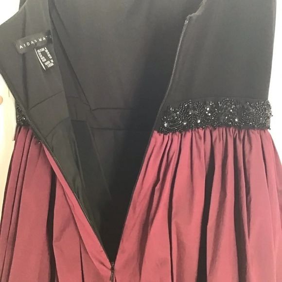 Aidan Mattox Embillished Jersey Taffeta Ballgown Holiday Party NWT Size 6 - Picture 11 of 16